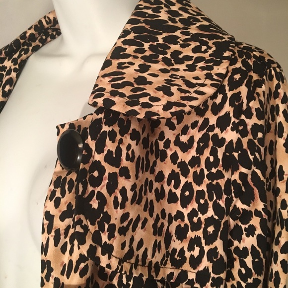 Luii Leopard printed button belt & pocket jacket - Picture 7 of 8